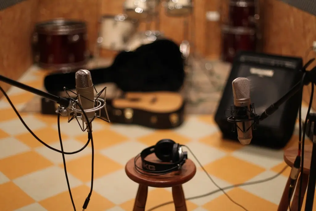 The big room. Set up, play loud, work out what the song actually is.